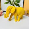 Creative Small Artificial Elephant Sculpture Ornaments Simulation Animal Elephant Gifts for Home Office Desktop Decoration Resin