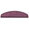 Step Mats 15 Pcs. 65 X 21 X 4 Cm Dark Violet Semi Round Large