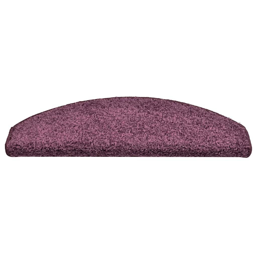 Step Mats 15 Pcs. 65 X 21 X 4 Cm Dark Violet Semi Round Large