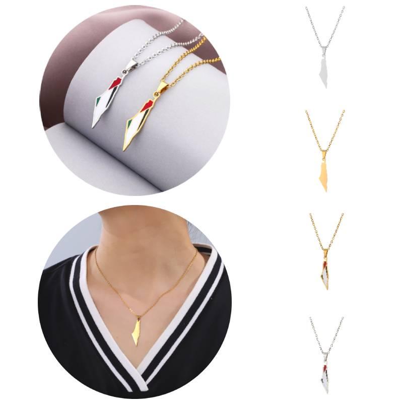 Collier Pendentif Tendance en Acier Inoxydable Pour E-commerce Transfrontalier Forme Géométrique Style Chaîne O