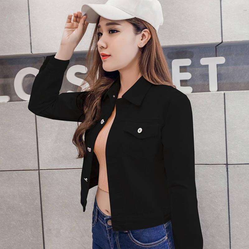 Fashion Slim Women Denim Jacket Female Loose Cowboy Coat 2019 Autumn Cool Pockets Girl Jean Outwear