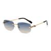 Retro Geometric Unisex Square Sun Glasses With Pc Lenses For Travel And Parties