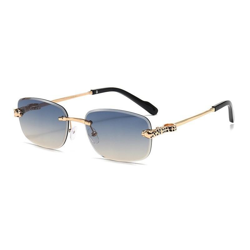 Retro Geometric Unisex Square Sun Glasses With Pc Lenses For Travel And Parties