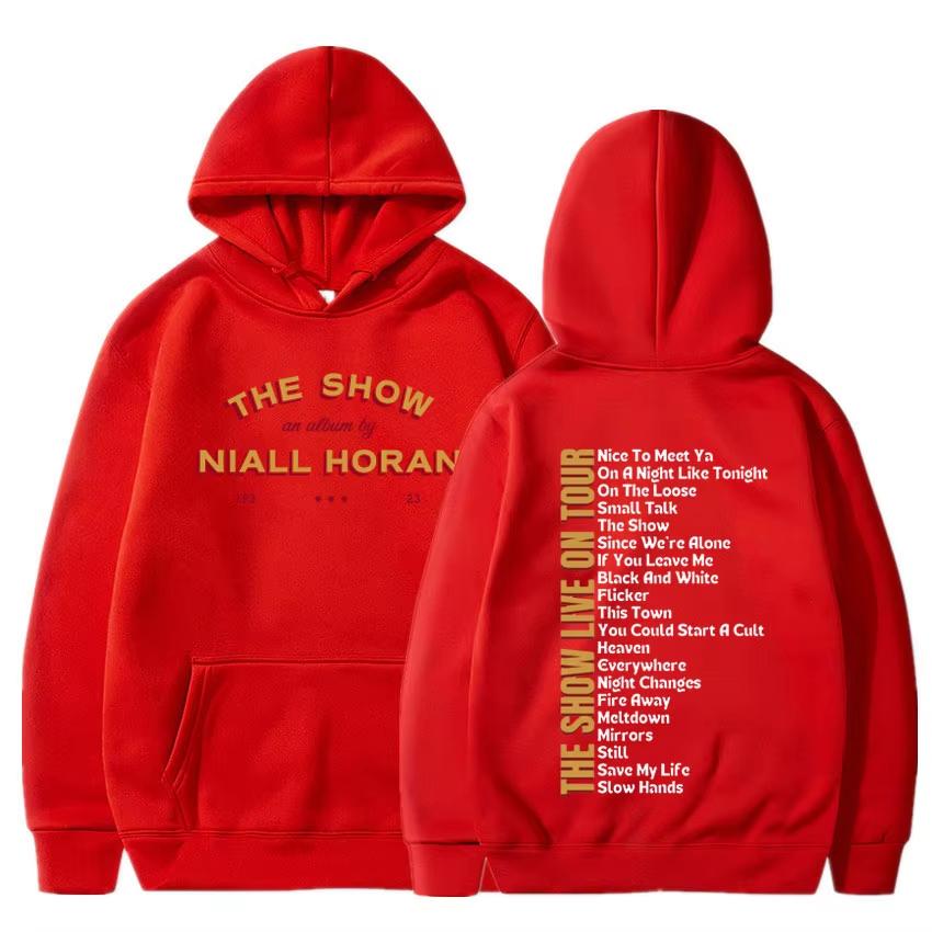 Niall Horan The Show Live on Tour 2024 Albumová mikina s kapucí Pánská Dámská Ležérní Módní Nadměrná Mikina Streetwear Svetr s kapucí Topy