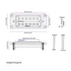 Double Coil Pickup Bridge & Neck Pickups Set Electric Guitar Humbuckers Pickups Electric Guitar Accessories Easy Install
