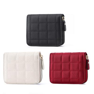 Mode Frauen Brieftasche Kurze Geldbörse Solide Karte Geld Halter Mini Clutch