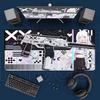 Cartoon Mouse Pad Pink CSGO Print Stream Gamer Mousepad 400x900mm Antislip Keyboard Mouse Mats Rubber Deskmat Gaming Accessories
