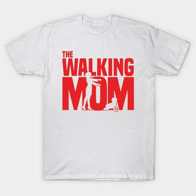 T Shirt Women The Walking Mom Harajuku Print Kawaii Tshirt Summer Short Sleeve Female T-Shirt Top Tee