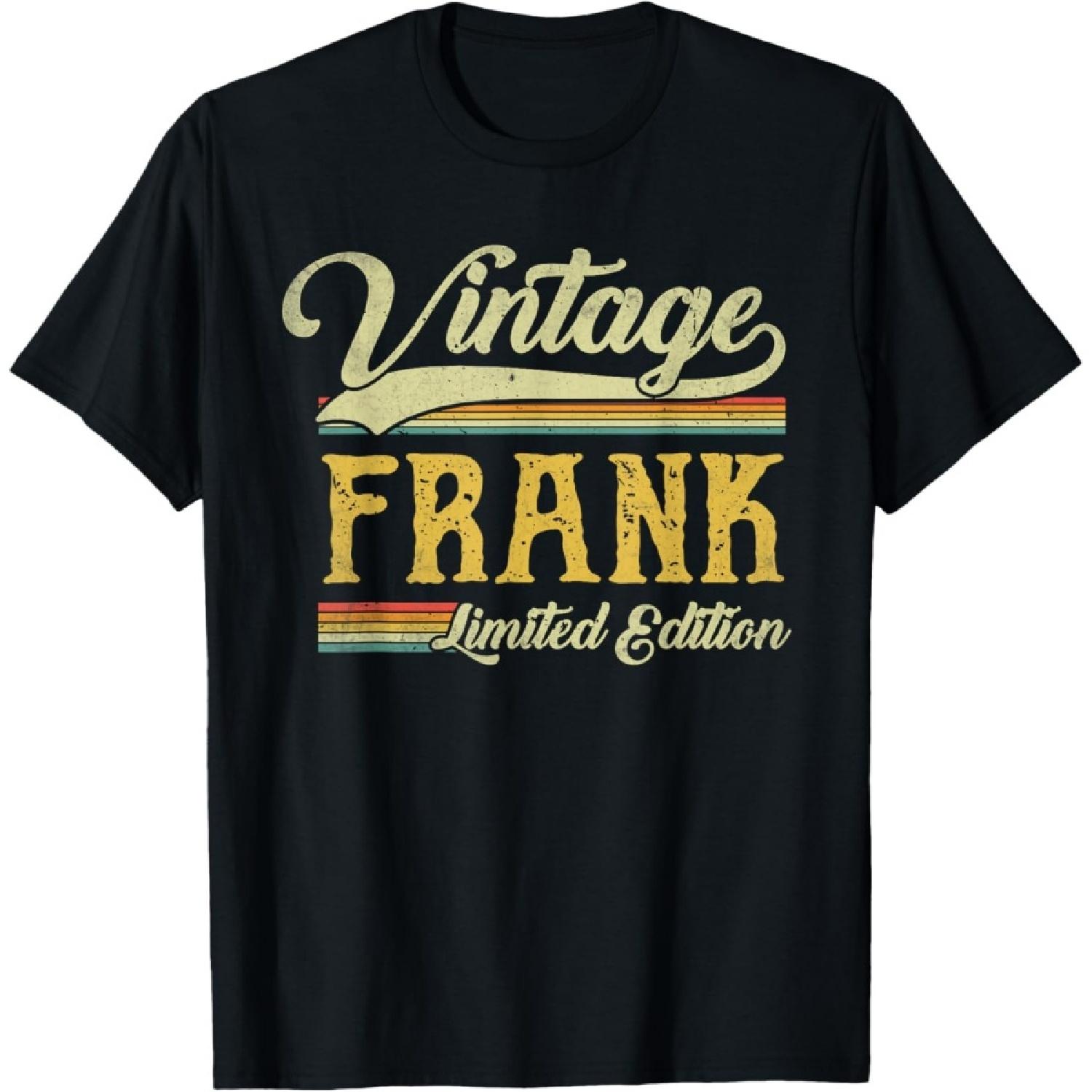 Vintage Frank Name Saying Gifts For Frank Birthday T-Shirt S