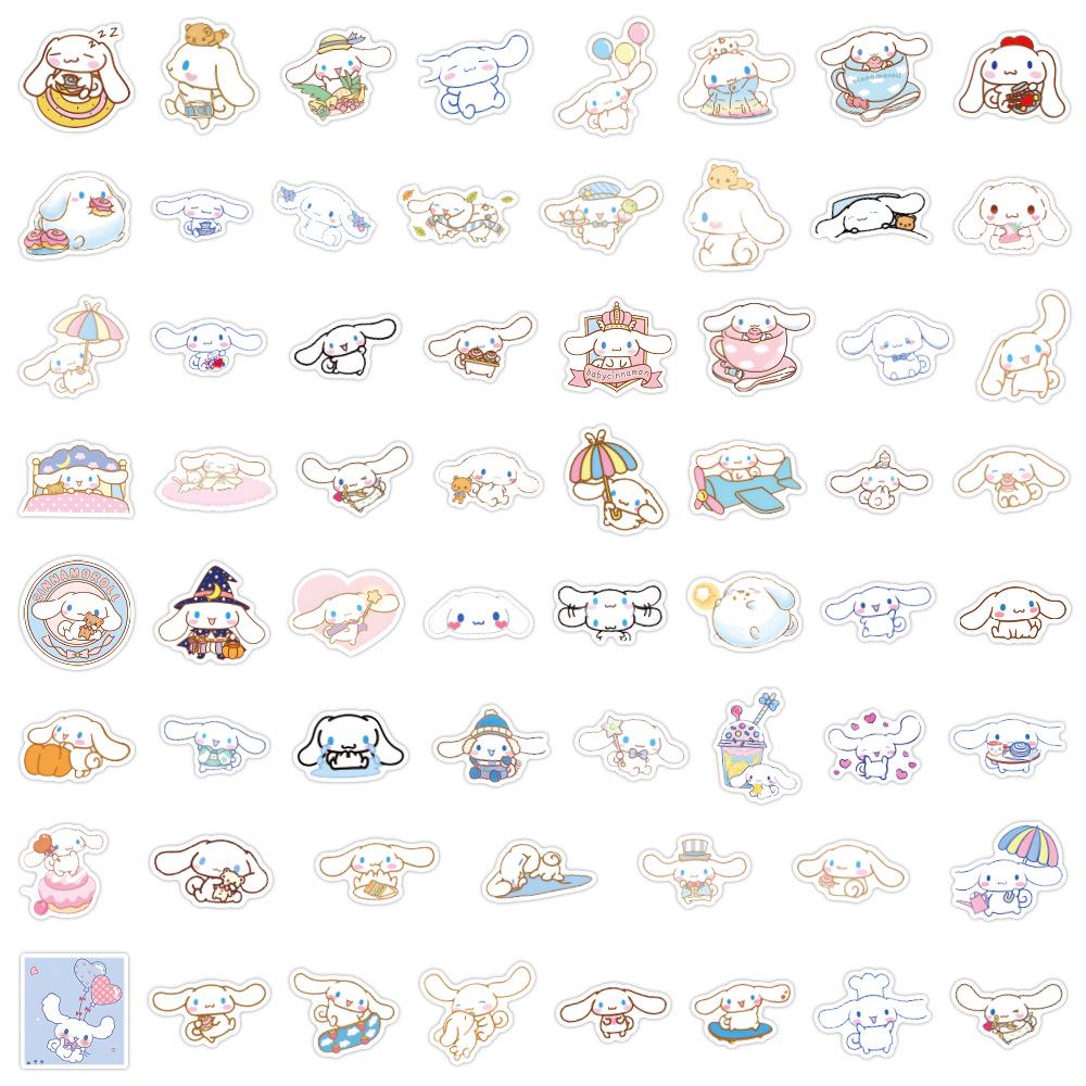 60 Cute Sanrio Cartoon Stickers: Journal, DIY, Phone & Laptop Decals