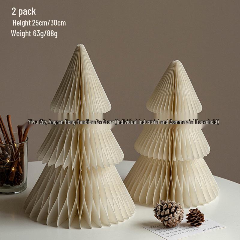 2025 Origami Christmas Tree Ornaments & Tabletop Decorations - Perfect for Holiday Scenes & Photography Props