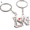 1 Pair Key Finder Lightweight Rust-resistant Smooth Surface Girls Key Ring for Women
