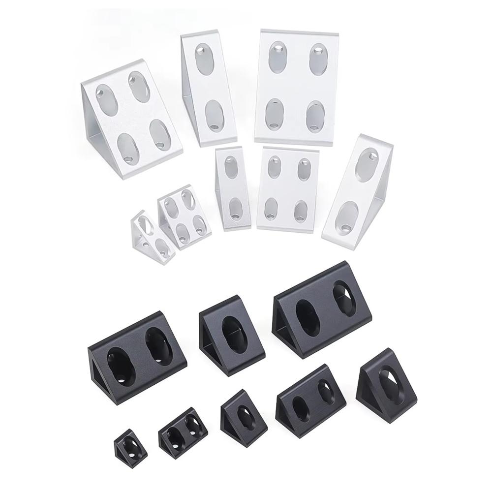 Aluminum Profile 90 Degree Block Triangle Connector Bracket For 2020 2040 3030 4040 4080 Series V-slot Aluminum Profile