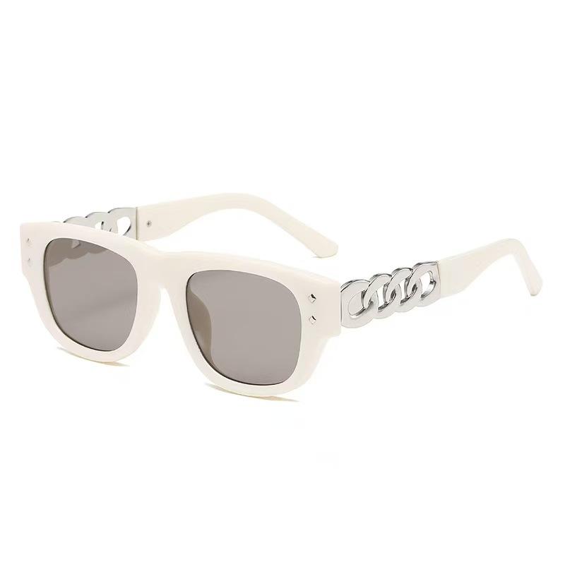 

Fashion Style Men Sunglasses Square Shape Chain Shape Leg Sun Glasses For Women Travelling Fishing Sun Glass