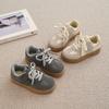 PU Leather Sneakers for Children Comforthable Walking Shoes Trend Boys Sport Sneakers Girl Casual Tenis Shoes School H09244