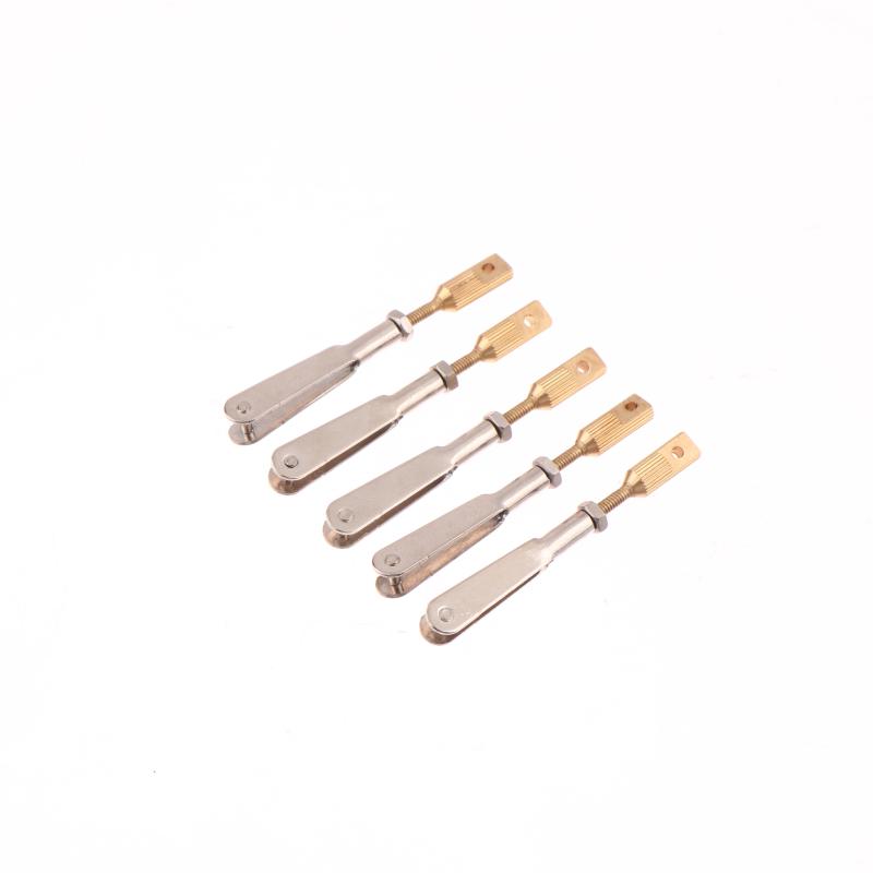 5 Stück M2/M3 Metall Gabelkopf Eisen U-Klammern Spannfutter Zugstangenverbinder Kupplungsteile für DIY RC Flugzeugmodelle