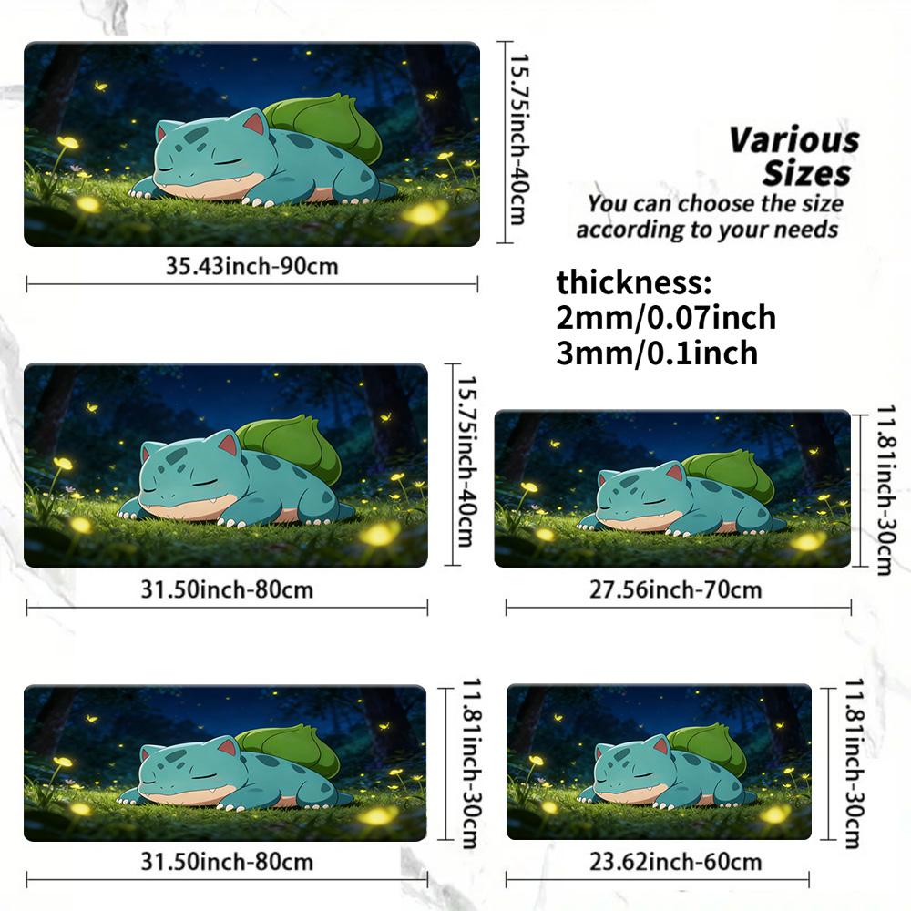 Thunderstorm Eevee  Pokemon Gaming Mouse Pad NonSlip Desk Mat 300x800x2mm