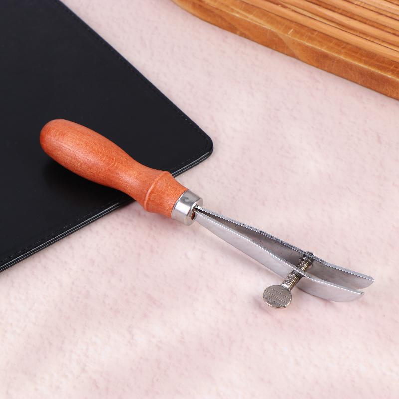 

Wooden Handle Leather Creaser Width Adjustable Leather Edger Leather Working Tool For Belts Wallets Bags Saddles