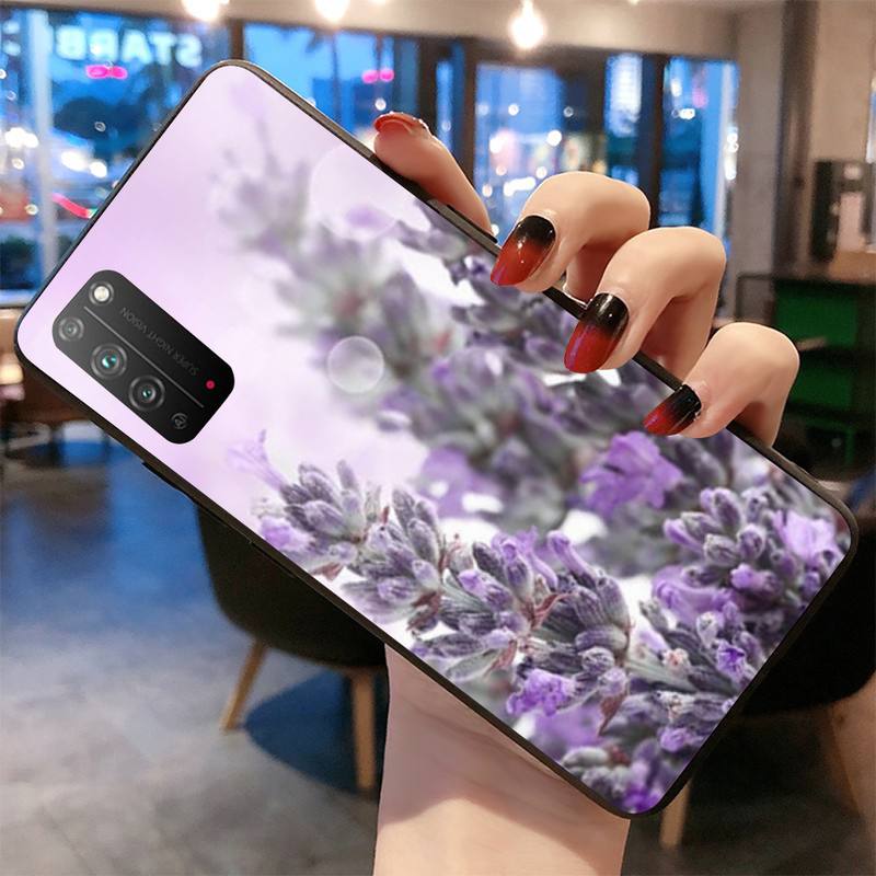 

Простой чехол для телефона с лавандовыми фиолетовыми цветами для Huawei Honor 30 20 10 9 8 8x 8c v30 Lite view 7A pro Huawei Honor10