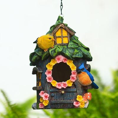 Parrot Outdoor Bird House Warm Bird Nest Hanging Nest Resin Handicraft Ornaments