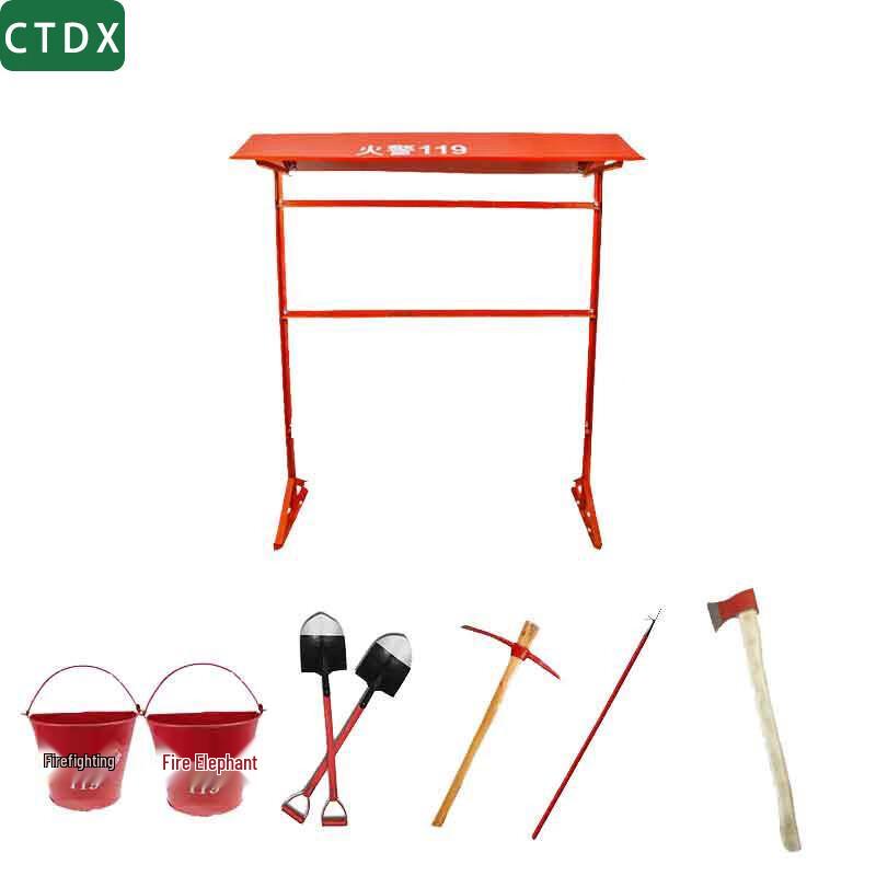 CTDX Fire Emergency Tool Rack 8-Piece Set