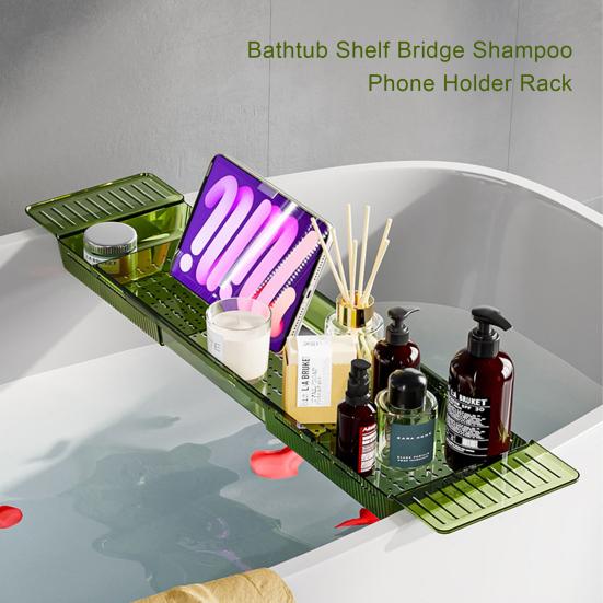 Kaufe Bathtub Tray Stable Storing Thicken Stylish Bath Tub Storage