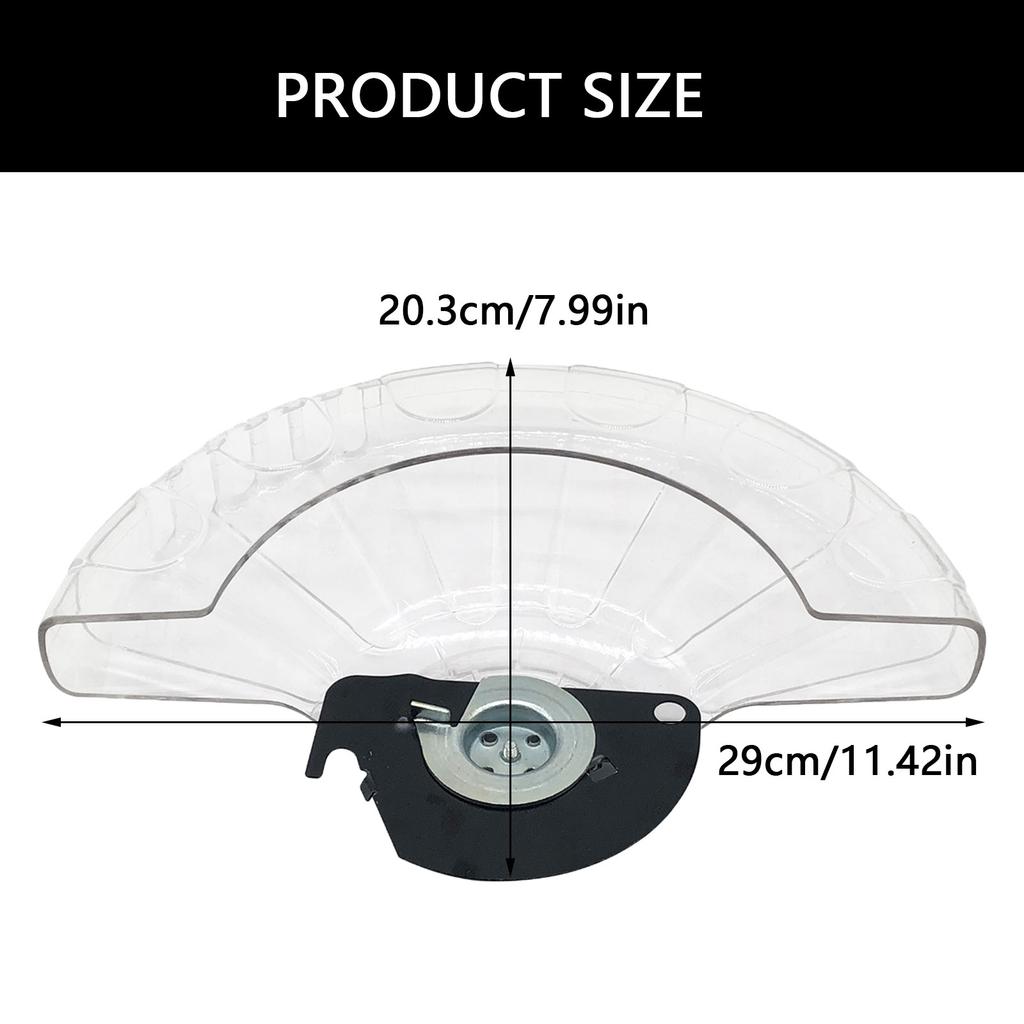 Klarer Ersatz-Blattschutzabdeckung für LS1040 Elektrische Gehrungssägen Präzisionsschnittschutz Untere Baugruppe Klare Sicht