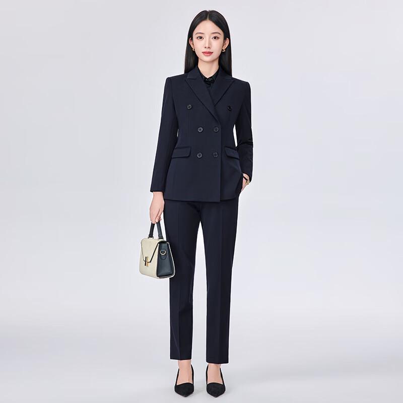 Women's Professional Double-Breasted Suit Set