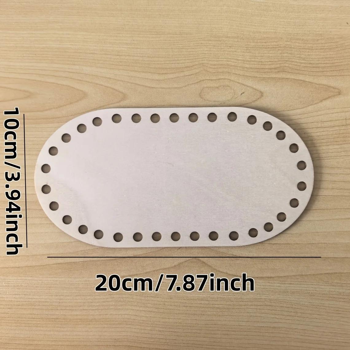 6 шт. 20 см Деревянное дно для сумки DIY Креативное ручное изготовление Круглое деревянное дно Корзина для вязания крючком Плетеная Вязаная Деревянная доска-дно для сумки