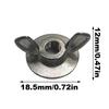 Wing Nut Kit 1/4-Inch Steel Ergonomic Hardware Bolts Driver Hardware Nuts For Home Automotive Furniture Adults Mens Dads Repair