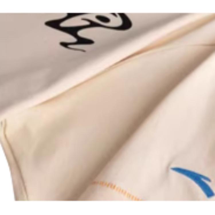 Anta Kyrie Irving Series Character Letter Round Neck Comfortable Breathable Versatile Short Sleeve T-Shirt Unisex Tops Moonlight-White 172521116-1