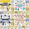 Lebhafte Happy New Year's Eve 2022 Partydekorationen Goldene Ballons Banner Set