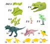 TOR WYŚCIGOWY SAMOCHODOWY PARK DINOZAURÓW TUNELE AUTKO FIGURKI DINO 240el