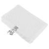 Lockable Notebook with Plush Cover for Student Plush Diary Book White