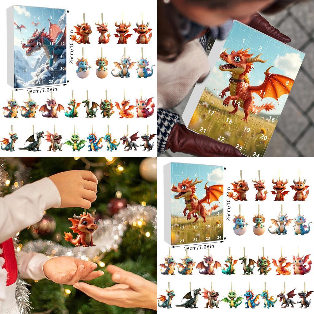 Dragon Christmas Tree Hangings With Acrylic Material For Holiday Home Decor And Gifts