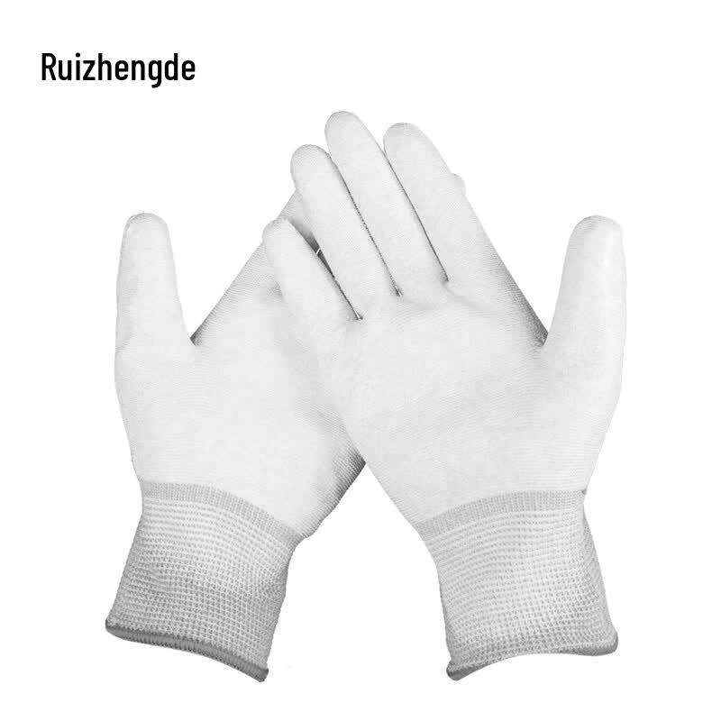 Anti-Static PU Coated Carbon Fiber Work Gloves
