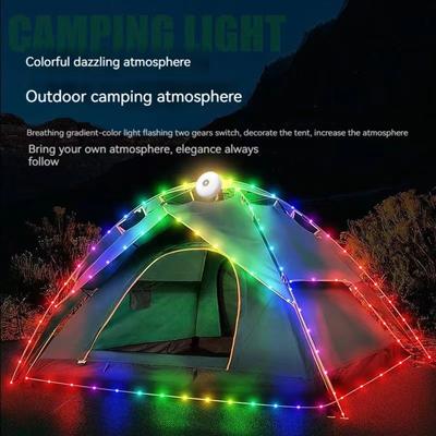 LED Camping Lampenstreifen Atmosphäre 10M Länge Wasserdicht Recycelbar Lichtband Outdoor Gartendekorationslampe für Zelt Raum
