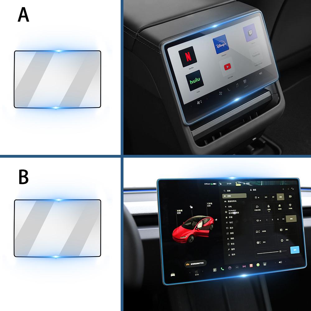 Tempered Glass Screen Protector for Tesla Model 3 2024-2026 Navigation Display Interior Accessory