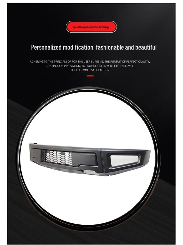Fits 2015-2017 Ford F150 for Raptor Style Front Bumper Modification