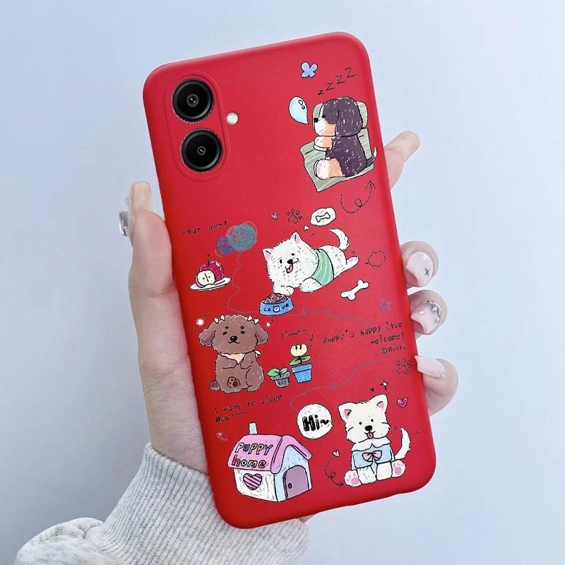 For Samsung Galaxy A06 Casing A065 SM-A065F A06 4G GalaxyA06 Cover Cute Astronaut Panda Flowers Pattern Candy Soft Silicone Case
