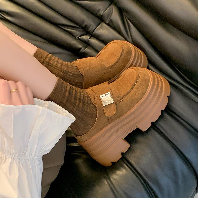 

Wear muffin thick bottom heightening baotou half slippers women s new spring and summer one-pedal small man 40