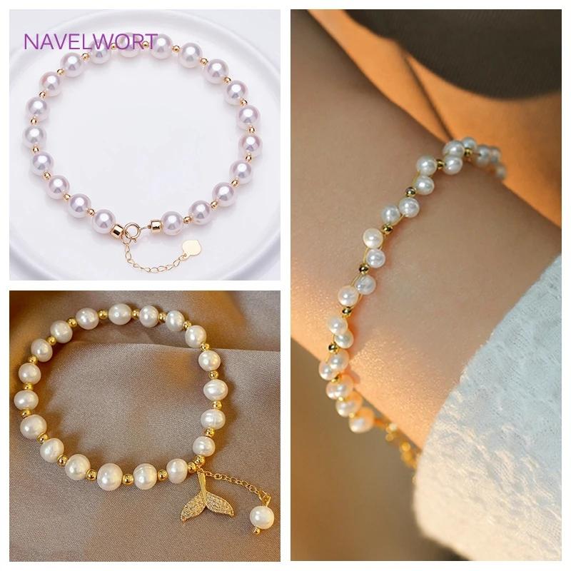 2mm-6mm Placcato Oro Vero 14k/18k Perline Distanziatrici Rotonde Accessori Materiali per la Creazione di Gioielli Fai da Te Componenti per la Creazione di Gioielli con Perline