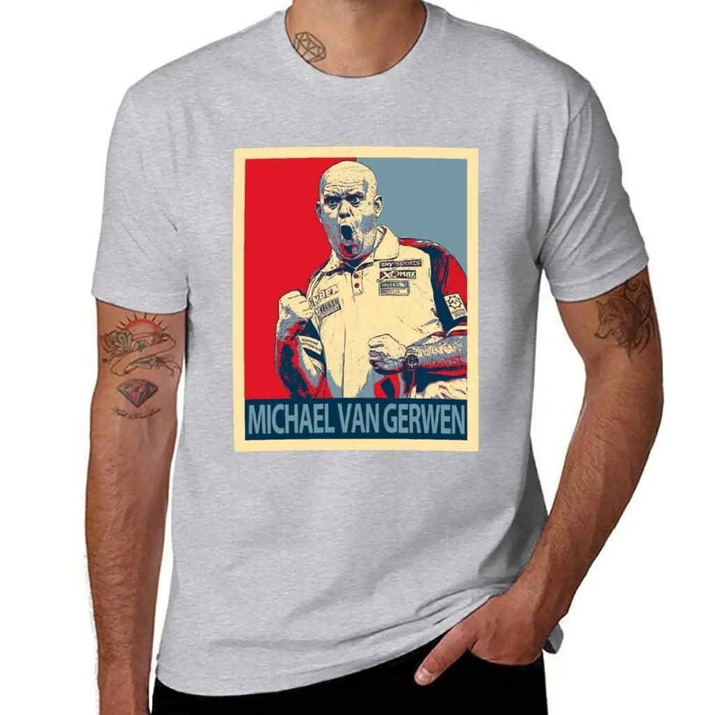 Michael Van Gerwen T-Shirt blacks oversized mens clothing