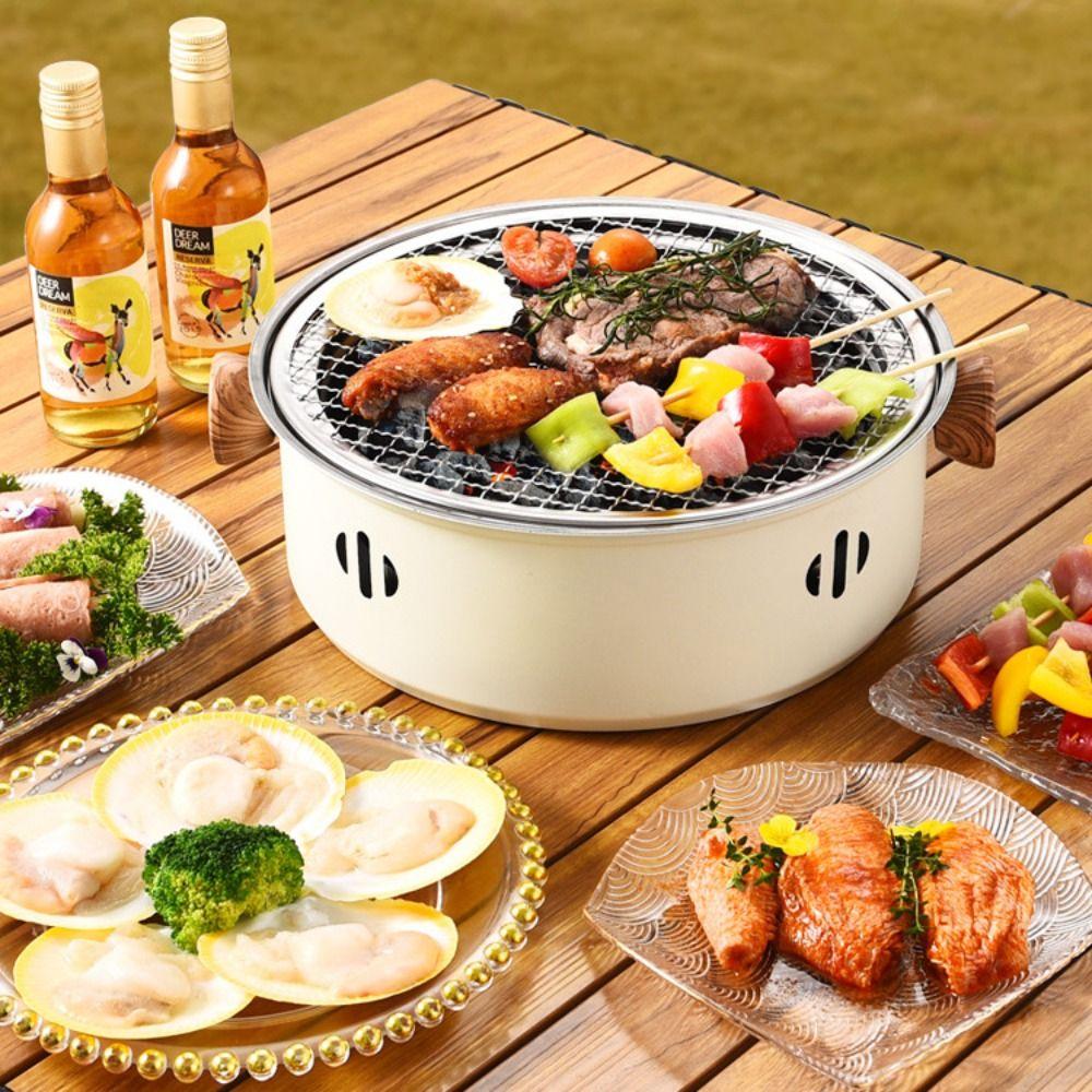 Beige Green Black Barbecue Grill Stainless Steel Barbecue Stove New BBQ Stove Barbecue Supplies