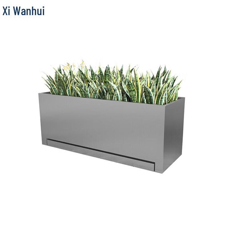 Outdoor Stainless Steel Planter Box