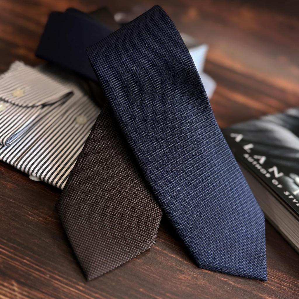 Milano Alpha Kyoto Tango Made in Japan with Stylish Solid Navy Perfect Gift for Job Necktie, 100% Silk, Men's Blue, jpmj-01, Father's Day, Hunting,