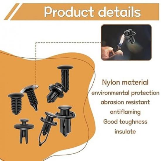 240PCS 12Package Dimensionss Bumper Retainer Clips Car Accessories 240PCS