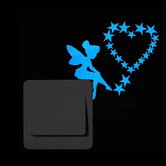 

Мультяшные животные, светящиеся в темноте, съемные наклейки на стену, украшение для детской комнаты 2#