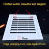 New Aluminum Alloy Air Vent Grille White With Mesh Return Air Grill Square Gable Vent Exterior Walls