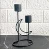 Candle Holder 1pcs Iron Candle Holder Crafts Romantic Candlelight Living Room Bedroom Ornaments Metal Home Decoration